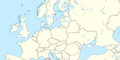 Kort af Vatíkanið evrópu